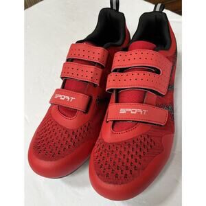 Black And‎ Red Cycling Shoes European Size 43 US 9 men's